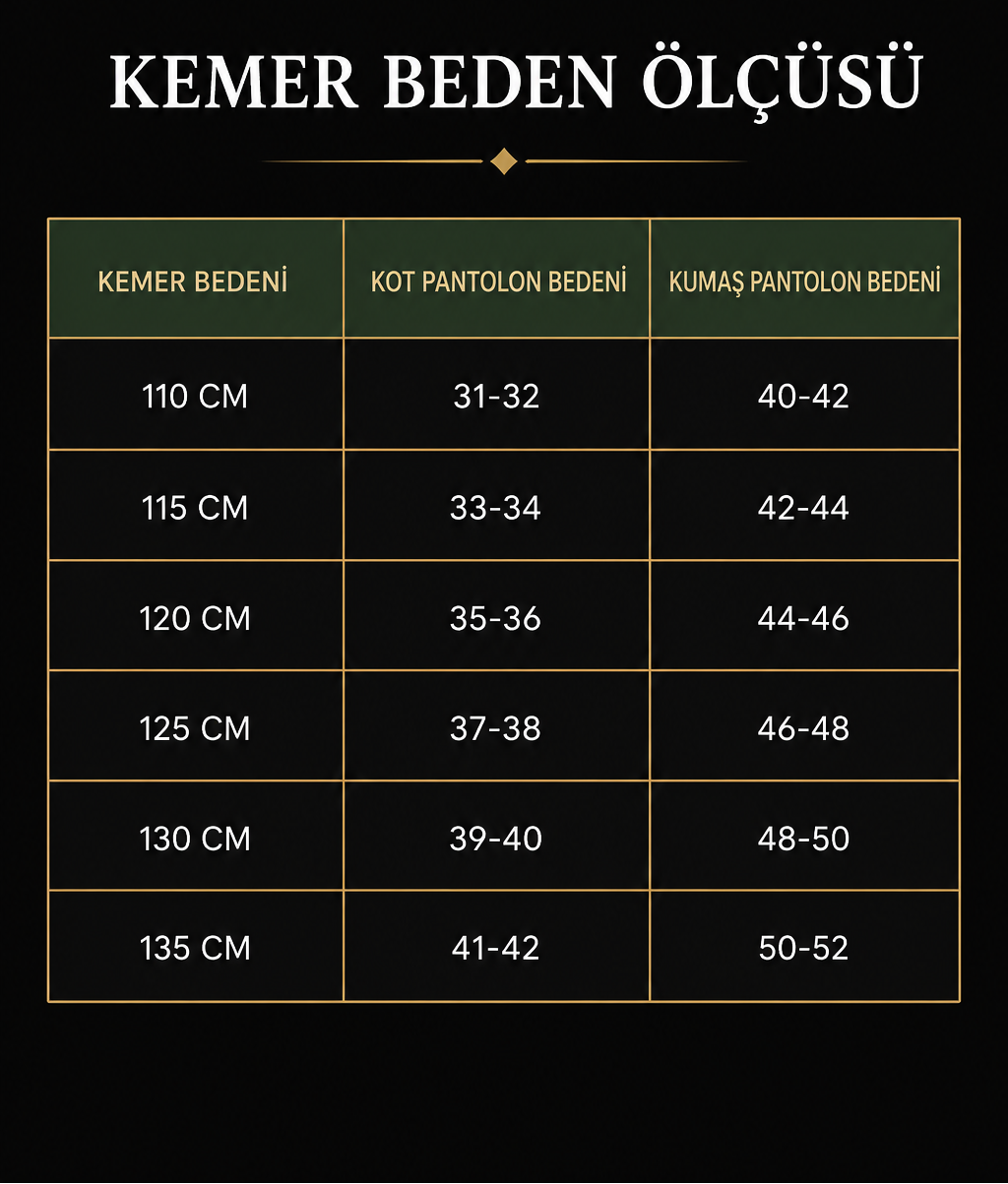 Buckley Premium Deliksiz Kemer