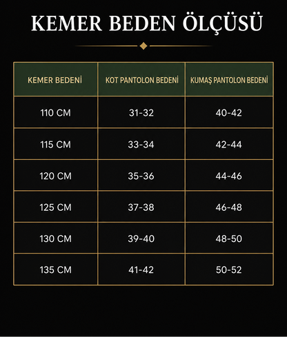Buckley Premium Deliksiz Kemer